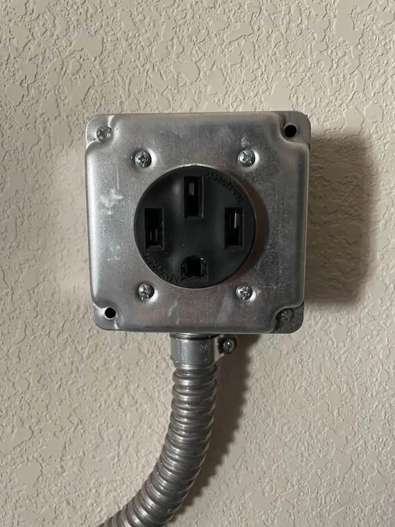 NEMA 14-50 outlet installed for Smart Home Electrical in Monticello